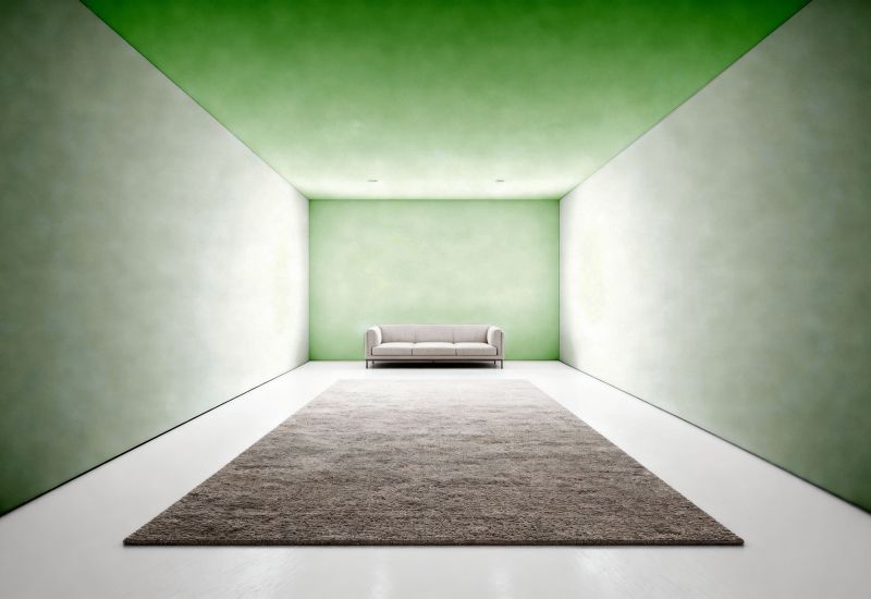 Raum in verschiedenen Grüntönen