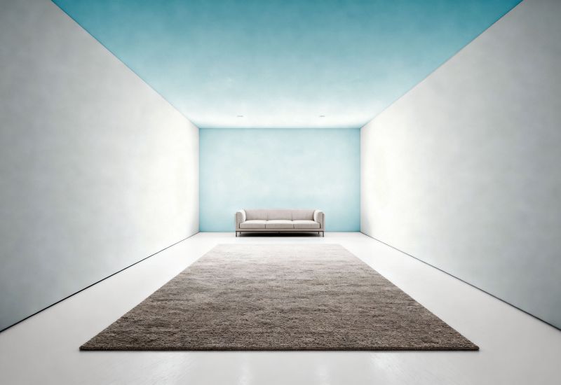 Raum in Blautönen gestrichen